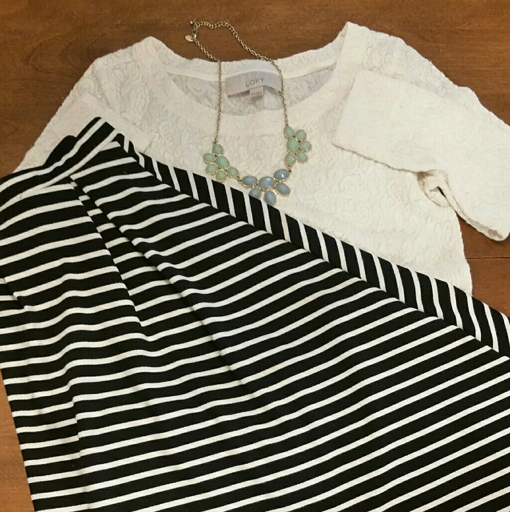 Retro Striped Skirt